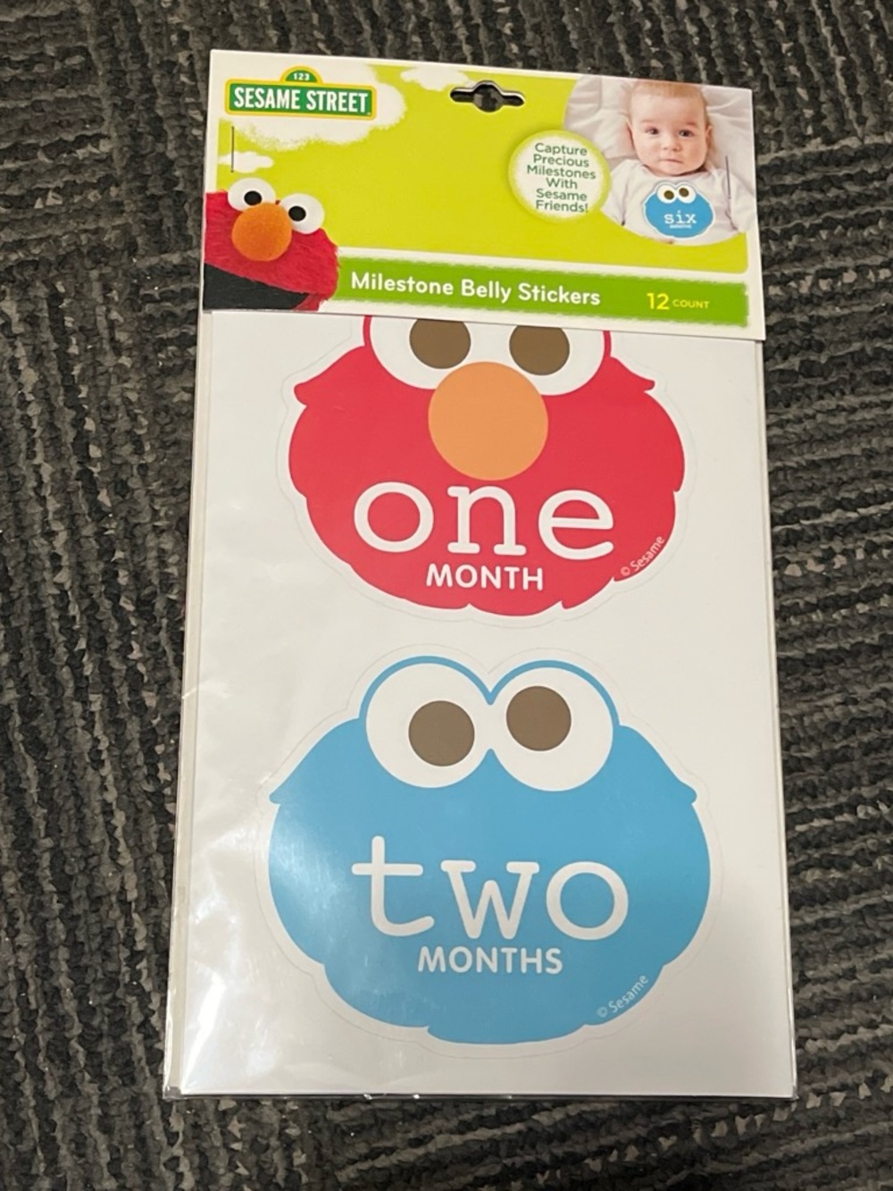 2016 Sesame Street Milestone Belly Stickers